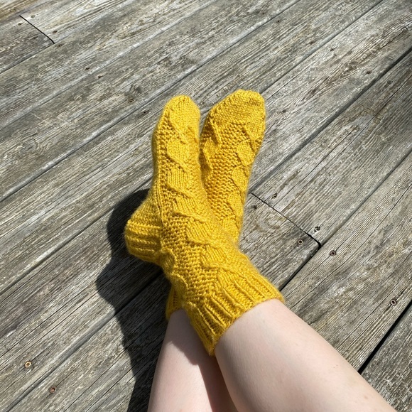 Cable Knit Socks